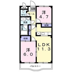 ハイツエクセルＫの物件間取画像